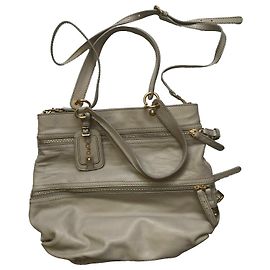 Dolce & Gabbana Victoria Bolsa Bucket de Couro Cinza