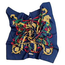 Foulard Hermès vintage 1970 Le Mors “a la Conétable”