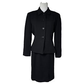 Vintage Balenciaga Paris Twin Set Schwarz 38/M