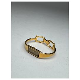 Orologio vintage Gucci Horsebit in acciaio dorato