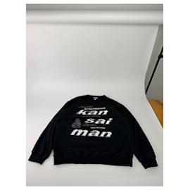 Vintage Kansai Yamamoto Herrenpullover schwarz L - Autre Marque