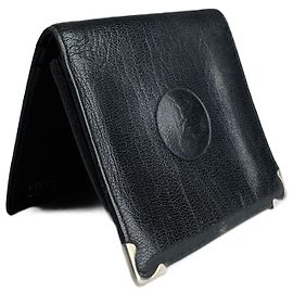 Céline Vintage Celine Paris Triomphe Leather Wallet black