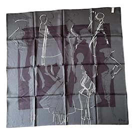 Foulard Dior in seta motivo New Look 90x90 cm