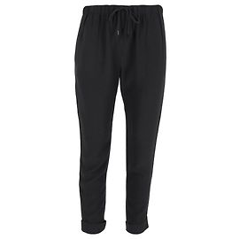 Gerade geschnittene Jogginghose mit Kordelzug von Alexander Wang aus schwarzer Viskose
