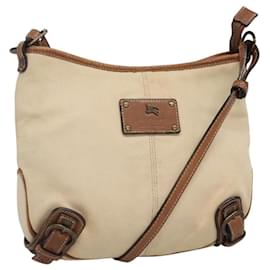 Borsa a spalla Burberry Blue Label in tela beige Auth ti2894