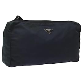 Pochette Prada in nylon blu navy Auth nb170