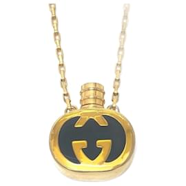 Collana a catena con bottiglia di profumo Gucci GG