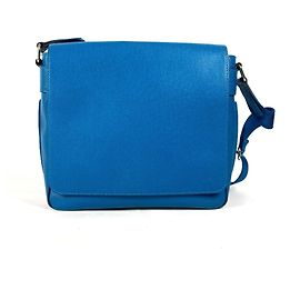 Borsa a tracolla con flap Roman PM in Taiga di Louis Vuitton