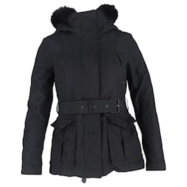 Chaqueta parka Burberry Brit Cloverdale con chaleco removible en poliéster negro