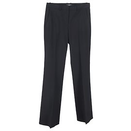 Pantaloni a gamba larga Theory in lana nera