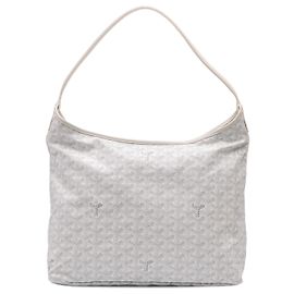 Goyard Hobo Boheme in Goyardine Bianca