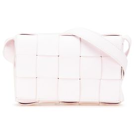 Bottega Veneta Borsa in Pelle Nappa Intrecciato Rosa Cassette Crossbody