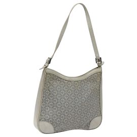 Céline Borsa a spalla in tela Macadam Celine C grigia Auth JB071