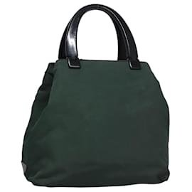 PRADA Borsa a mano in nylon plastico khaki argento Auth bs23618 - Prada