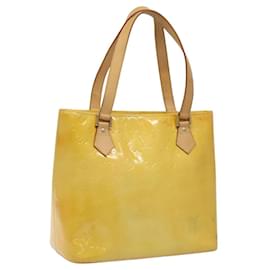 LOUIS VUITTON Monogram Vernis Houston Handtasche Grau M91053 LV Auth BA339