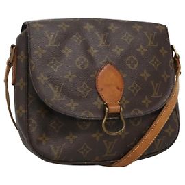 LOUIS VUITTON Monogram Saint Cloud GM Borsa a Spalla M51242 LV Auth nb150