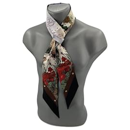 Lenço Burberry de seda multicolorido