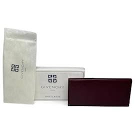 Porta ID in pelle vintage Givenchy bordeaux
