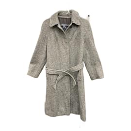 Cappotto Burberry in tweed grigio