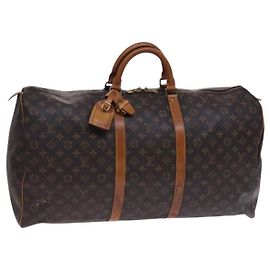 LOUIS VUITTON Monogram Keepall 60 Boston Tasche M41422 LV Auth EC404