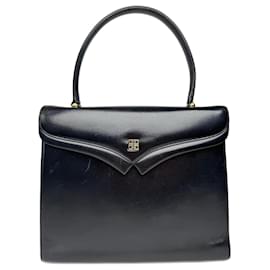 Borsa in pelle nera vintage Givenchy 4G