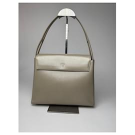 Sac en cuir verni 4G vintage Givenchy gris