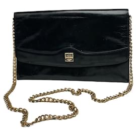 Borsa in pelle nera vintage Givenchy 4G