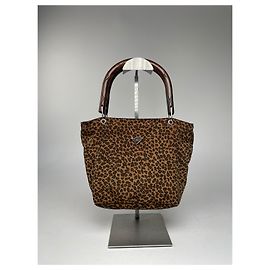 Vintage Bottega Veneta Campana Tasche Leopard