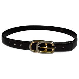 Vintage Gucci GG Ledergürtel braun