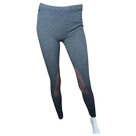 Leggings Polo Ralph Lauren grigio scuro cotone