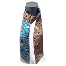 Sciarpa Burberry in seta multicolore