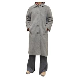 Abrigo Burberry de lana gris loden