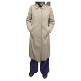 Abrigo impermeable Burberry en gabardina beige