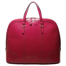 Sac à main Gucci en cuir verni rose