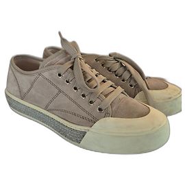 Tod's Sneakers aus Wildleder Beige Grau