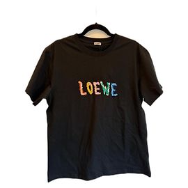 Maglietta Loewe nera in cotone