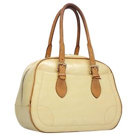 LOUIS VUITTON Handtasche Summit Drive Monogram Vernis Perle M93514 LV Auth EC278