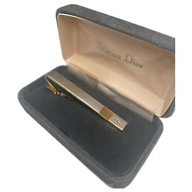 Clamp per soldi vintage Dior in acciaio dorato