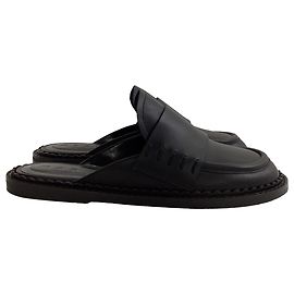 Mules Loafer Marni in pelle nera