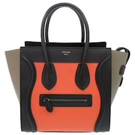 Céline Borsa a mano in pelle multicolore Celine Luggage Micro Shopper