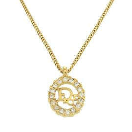 Collana in pietra dorata Christian Dior 0898