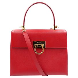 Sac à main en cuir Salvatore Ferragamo Gancini AF-21 0290