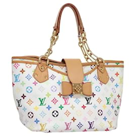 LOUIS VUITTON Borsa Tote Annie GM Monogram Multicolore Bianco M40303 LV Auth BA798M