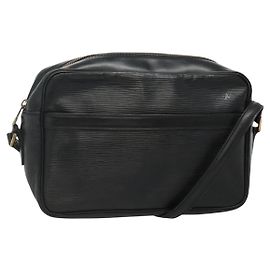 LOUIS VUITTON Schultertasche Epi Trocadero 27 Schwarz M52312 LV Auth ep7921