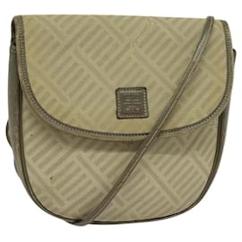 Borsa a spalla GIVENCHY in tela di pelle beige oro Auth bs23699 - Givenchy