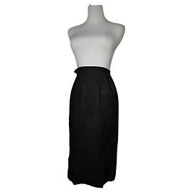 Vintage Balenciaga Wollrock schwarz 34/XS