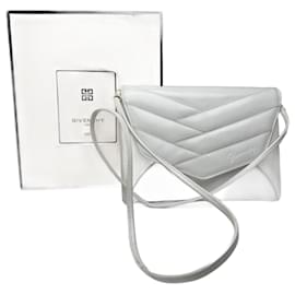 Vintage Givenchy 4G Leder Tasche weiß