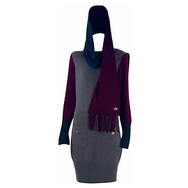 Chanel CC Turnlock Burgunder Cashmere Set 36 FR