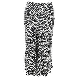  Ba&Sh Oddy Printed Midi Skirt in Black and White Viscose
