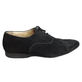 Richelieu LodinG Scarpe Stringate Nere in Pelle di Cervo - Autre Marque